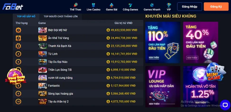 Giao diện trò chơi slot video hiện đại với đồ họa 3D và nhiều dòng thanh toán.